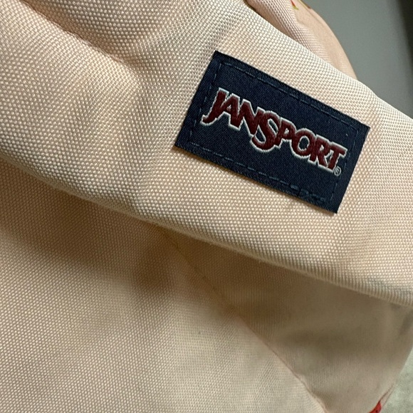 Jansport Light Pink Backpack with Strawberry Design - Picture 5 of 8